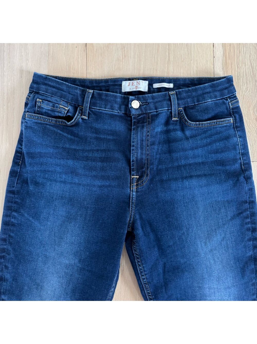 7 For All Mankind Jen7 Legging Ankle Jeans Size 10 NWOT - Picture 3 of 7
